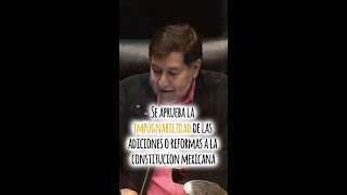 Se aprueba reforma al Articulo 105 y 107 de la Constitución Mexicana noroña reformajudicial 4t [upl. by Drallim758]