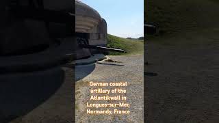 German coastal artillery of the Atlantikwall in LonguessurMer Normandy France dday ww2 [upl. by Bil243]