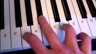 G Minor Chord Piano Keyboard Demo [upl. by Gide777]