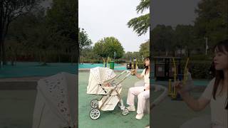 Part 256 High view Baby stroller suitable for babies aged 05 years old Baby stroller [upl. by Irafat]