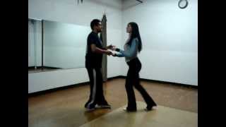 Salsa Basic Step  Salsa On2 by Sheena amp Cesar [upl. by Lanford]