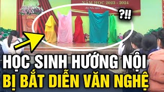 Hướng nội nhưng bị bắt LÊN DIỄN VĂN NGHỆ nhóm học sinh có tiết mục KHÔNG SỢ NHỤC  Tin 3 Phút [upl. by Mis976]