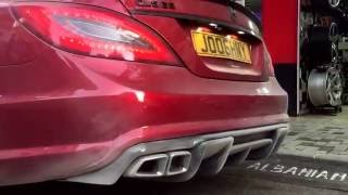 CLS 63 AMG straight pipes  stage 2 remap 630hp [upl. by Omarr]