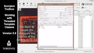 Working in the Scorpion Toolbox with Tool Threading and Template Classes [upl. by Castor]