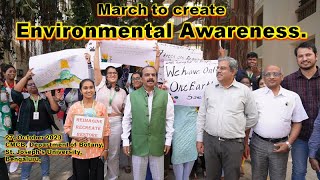 Save the Earth Awareness Rally CMCBBotany Department St Josephs University Raw Footage [upl. by Cymbre]