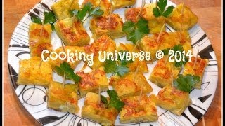 Spanish Tapas Dishes Tortilla Española Omlette Recipe [upl. by Ahsyekat]