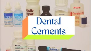 Dental cements [upl. by Welcy]