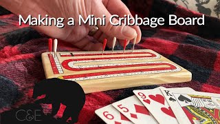 Making a TravelSized Cribbage Board  DIY Projects [upl. by Beckett]