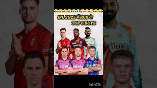 IPL 2025 में RCB के TOP 6 BUYS [upl. by Einyaj182]