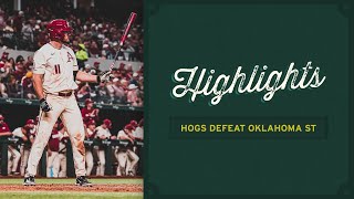 Razorback Baseball Highlights Hogs Defeat Oklahoma State [upl. by Mccormick]