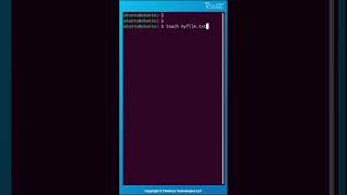 touch command  Linux linuxcommand thinknyx [upl. by Anilram]