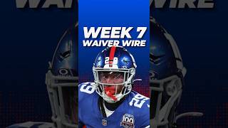 HIGHEST Priority Waiver Wire Adds in Fantasy Football for Week 7 🏈 [upl. by Robson]