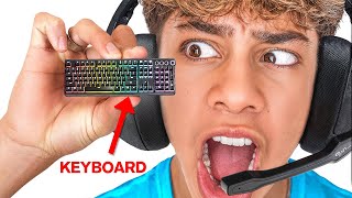 I Played Fortnite on World’s SMALLEST Keyboards [upl. by Pasol981]