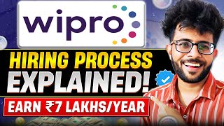 WIPRO Hiring Process Explained ON amp OFF Campus  WIPRO NTH  WILP  SIM   Upto 7 LPA 🤑✅ [upl. by Suoiradal]