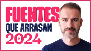 💀 TOP 10 FUENTES que ARRASAN en 2024  Marco Creativo [upl. by Marmion]