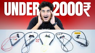 Top 5 best wireless Neckband under 2000  2024  🔥🔥 best bluetooth earphones under 2000 ⚡⚡ [upl. by Boehike]