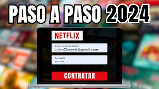 Como SUSCRIBIRSE a NETFLIX en 2024  Registrarse y Crear una Cuenta 📱💻 [upl. by Ojyma79]