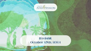 Temple Adas Shalom Live Shabbat Service Breishit [upl. by Kcirderf]