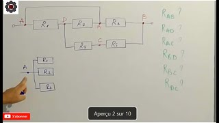 Video N° 377 Resolution Exercice Association Resistances [upl. by Srini239]