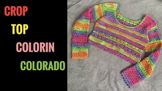 Crop Top crochet Colorin Colorado [upl. by Suravat]