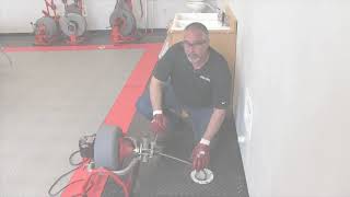 How To Clean A Floor Drain With RIDGID® K3800 Drum Machine [upl. by Egwin]