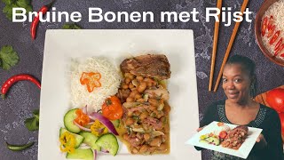 Recept Bruine Bonen met Rijst  Recept BB met R  In de keuken van Sirmean [upl. by Finbur451]