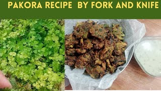 Pakora Recipe  Deep  Fried Vegetable Fritters by Fork and Knife spinach Pakora Recipe [upl. by Ennovihs]