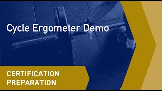 Cycle Ergometer Test Demo [upl. by Hoeg]