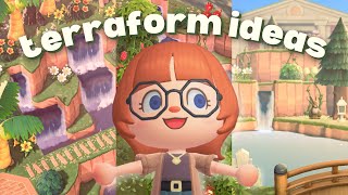 10 NEW Terraforming Ideas for Your Animal Crossing Island [upl. by Padriac]