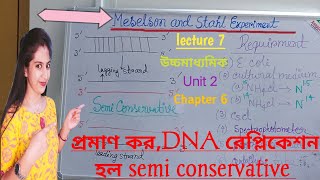 L7Meselson and Stahl experiment in BengaliProve DNA replication is semi ConservativeNCERTWBCHSE [upl. by Vaughan]