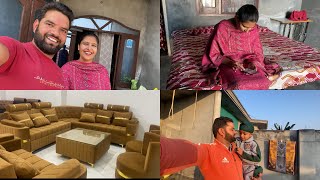 ਅਸੀ ਚੱਲੇ ਘਰ 🏠ਲਈ Sofa set🪑 ਪਸੰਦ ਕਰਨ pindernav familyvlog [upl. by Zel]