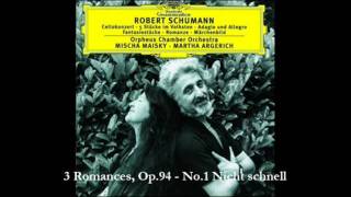 3 Romances Op94  No1 Nicht schnell  Robert Schumann [upl. by Mloc]