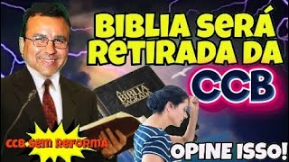 SE PREPARE IGREJA A BIBLIA SERÁ RETIRADA DA CCBFORÇAS OCULTAS QUERENDO NOS ABATEROPINE ISSO [upl. by Benge109]