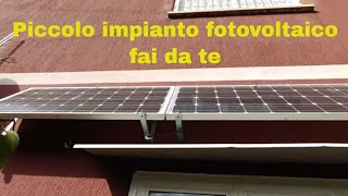 Piccolo impianto Fotovoltaico offgrid con inverter syrio e accumulo [upl. by Lamak]