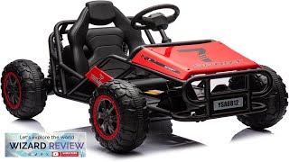 NEWQIDA 24V Kids Go Kart Ride On Toy for Big Kids Age Review [upl. by Natsyrk]