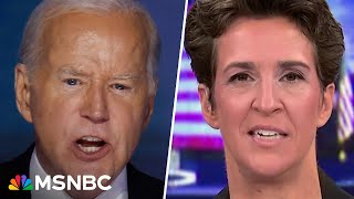 You can feel it Maddow and MSNBC panel react to Biden’s historic DNC speech [upl. by Adair]