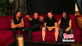 Disturbed on enthusiastic female fans amp their tour bus on Cinemax Tour Stories Cinemax [upl. by Rici]