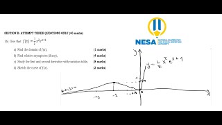 Study the function fx  12x2ex1 the exam question is solved Come and see [upl. by Devad]