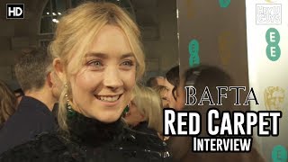 Saoirse Ronan Lady Bird  BAFTA Awards 2018 Red Carpet Interview [upl. by Hteboj]