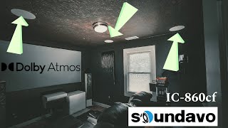 Installing Dolby Atmos Inceiling Speakers  Soundavo IC860CF [upl. by Torbart]