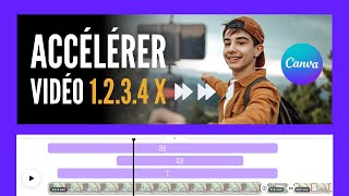 Canva Vidéo Tutoriel  Comment ACCÉLÉRER la Vitesse de vos VIDÉOS en Montage VIDÉO sur Canva [upl. by Nilerual]