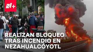 Incendio en Ciudad Nezahualcóyotl consume decenas de casas irregulares  En Punto [upl. by Nnayllek]