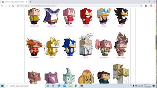 COMO Y DONDE DESCARGAR CUBEECRAFT PAPERCRAFT DIFERENTES DE ANIMECOMICSVIDEOJUEGOS  TUTORIAL 1 [upl. by Sankey]