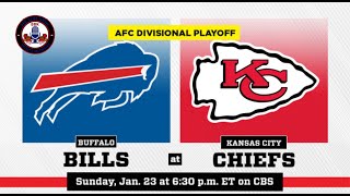 NFL Sunday PLAYOFFS BILLS vs KC Live wGNATION amp BBK SportsThe Big Blue Lounge AFC DIV PLAYOFF [upl. by Eiramyma]