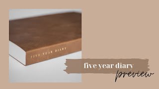 Five Year Diary  Sneak Preview Sterling Ink [upl. by Aniat]