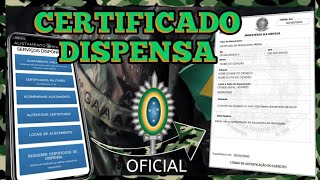 CERTIFICADO de DESPENSA MILITAR online 2023  como TIRAR a RESERVISTA online pelo Celular 2023 [upl. by Ssirk]