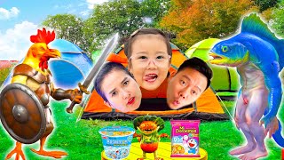 Changcady ra ngoài đồng bắt con cá để làm món ăn cho buổi picnic ngoài trời thú vị [upl. by Marcel]