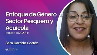 Sara Garrido Cortéz  Enfoque de género en el sector pesquero y acuícola [upl. by Recor251]