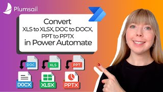 Convert XLS to XLSX DOC to DOCX PPT to PPTX in Power Automate [upl. by Nosna]