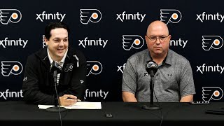 622 Flyers PreDraft Press Conference Daniel Briere amp Brent Flahr [upl. by Diskin140]